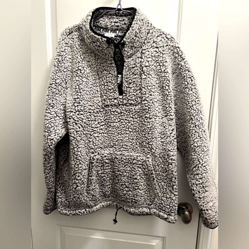 Pink Sherpa Pullover